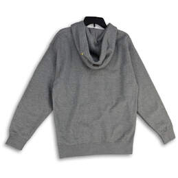 NWT Womens Gray Long Sleeve Kangaroo Pocket Full-Zip Hoodie Size Large alternative image