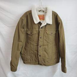 Levi's Sherpa Lined Full Button Up Trucker Jacket Size XL