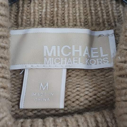 Michel Kors Tan Turtleneck Sweater Women's Size M image number 3