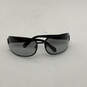 Womens 2046 Black Full Rim Gradient Lens Framed Rectangle Sunglasses image number 4