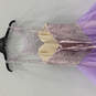 Womens Purple Beaded Round Neck Sleeveless Ruffled Maxi Dress Size 14 image number 4
