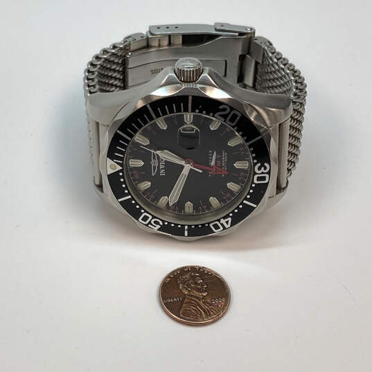 Designer Invicta Pro Diver 6349 Silver-Tone Round Dial Analog Wristwatch image number 2