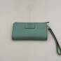 Kate Spade Womens Turquoise Tan Inner Zipper Pocket Clutch Wristlet Wallet image number 2