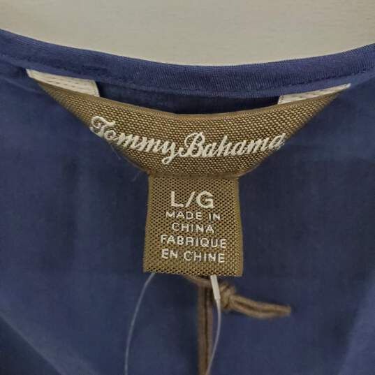 Tommy Bahama Dark Blue Sleeveless Maxi Dress WM Size L NWT image number 3