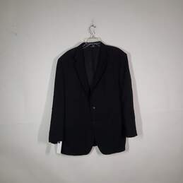 Mens Wool Classic Fit Long Sleeve Front Pockets Single Breasted Blazer Size 48R