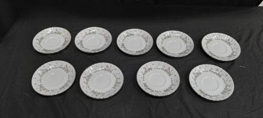 Style House Picardy Saucers 9pc Lot image number 1
