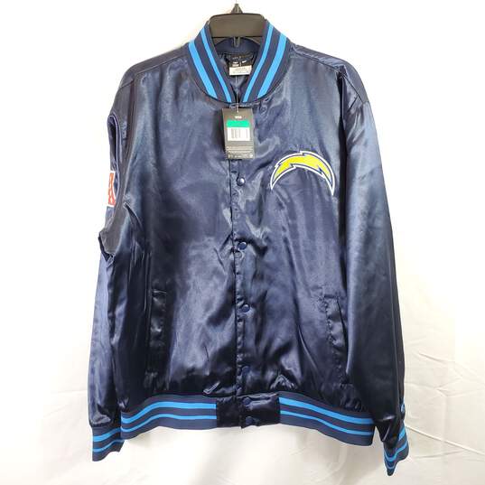 Buy the Nike Men Blue NFL Chargers Bomber Jacket XL NWT | GoodwillFinds