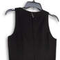 Womens Black Sleeveless Round Neck Back Zip Knee Length A-Line Dress Size S image number 4
