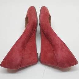 Nine West ISPY Suede Women's Wedge Heels Size 6.5M-Red alternative image