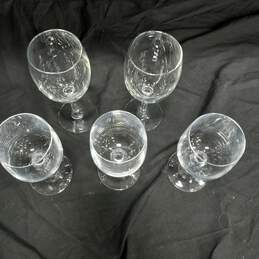5pc Set of Crystal Wine Stemware Glasses alternative image