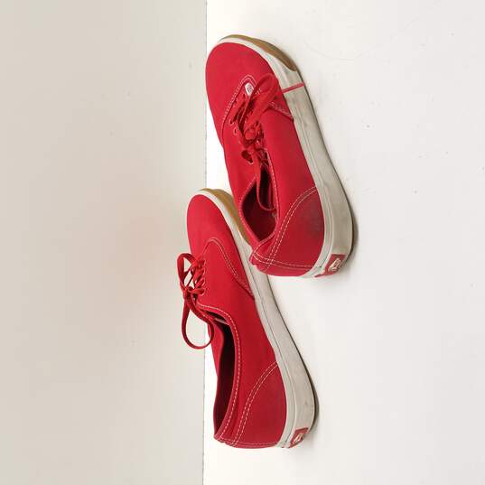 Vans Men's Red Authentic Gum Bumper Shoes Size 11.5 image number 4