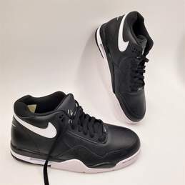 Nike Air Flight Legacy Sneakers BQ4212-002 Blk/White Leather Men's Size 10.5
