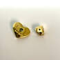 Designer Kate Spade Gold-Tone Fashionable Heart Shaped Stud Earrings image number 4