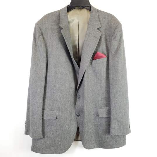 Man In Wool Men Grey 3 Pc Set Suit XL image number 4