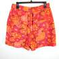Free People Women Burgundy Floral Shorts L NWT image number 2