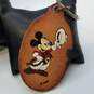 Disney Collectors Bundle Lorus Mickey Mouse Watch, Collectors Disney Napier Pin, and Vintage Leather Keychain image number 4