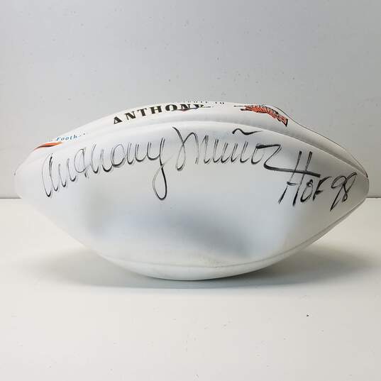 Limited Edition Wilson NFL Hall of Fame Football Signed by Anthony Munoz - Cincinnati Bengals image number 7