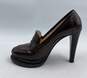 Authentic Giorgio Armani Brown Heeled Loafer W 6 image number 2