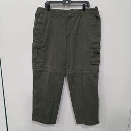 Columbia Green Convertible Hiking Pants Men's Size XL
