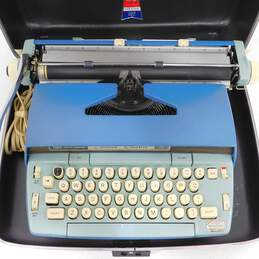 Vintage Smith Corona Coronet Electric 12 Blue Typewriter w/ Case alternative image