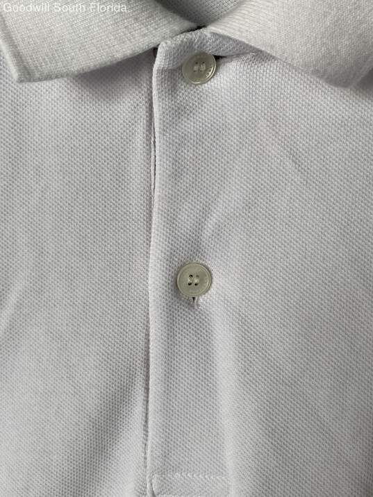 Authentic Burberry Mens White Collared Short Sleeve Golf Polo Shirt Size XXXL image number 5