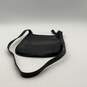 Vintage Coach Womens Black Leather Logo Charm Flat Crossbody Bag Purse w/ COA image number 4