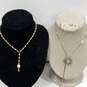 Sunglasses and Gold Tones Costume Jewelry Lot image number 5