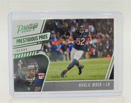 2020 Khalil Mack Prestige Prestigious Pros X-Tra Points Green /199 Chicago Bears