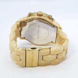 Michael Kors 42mm Gold Tone Case MOP Dial Chronograph Quartz Watch alternative image