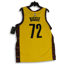 NWT Mens Yellow Brooklyn Nets Biggie #72 Baseball Jersey Size L/48 alternative image