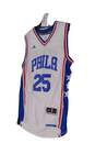 Youth White NBA Philadelphia Flyers#25 Simmons Basketball Jersey Size M image number 3