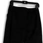 Womens Black Flat Front Straight Leg Pockets Regular Fit Dress Pants Size 4 image number 4
