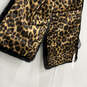 NWT Womens Black Animal Print Faux Fur Puffer Rectangular Scarf One Size image number 3
