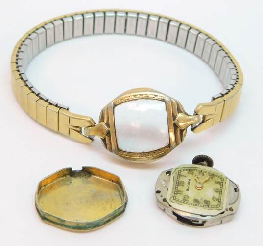 VNTG Women's Bulova Swiss RGP 17j Mechanical Watch image number 4