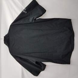 Men's Callaway Golf Opti Series Black/Limeade 1/4 Zip Polyester Short Sleeve Top Size XL NWT alternative image