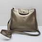 Fossil Genuine Marlow Metallic Gold Leather Crossbody Handbag Bag #ZB5560 image number 1