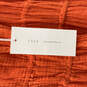 NWT Womens Orange Tie Neck Spaghetti Strap A-Line Dress Size Small image number 3