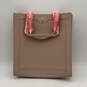 Womens Beige Pebble Leather Double Handle Strap Fashionable Tote Bag image number 1