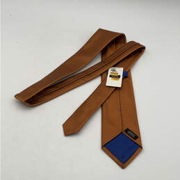 NWT Mens Orange Silk Clip-On Adjustable Classic Designer Neck Tie alternative image