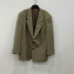Giorgio Armani Mens Brown Single Breasted Two Button Blazer Suit Jacket Size 44