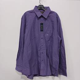 Club Room Purple Button Up Shirt Men's Size 34/35