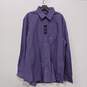 Club Room Purple Button Up Shirt Men's Size 34/35 image number 1