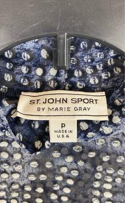 St. John Women Blue Long Sleeve Shirt - Size P alternative image