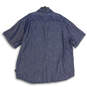 NWT Mens Gray Dk Denim Reducing Consumption Collared Button-Up Shirt Sz 4X image number 2