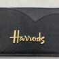 Mens Black Leather Credit Card Holder Rectangle Classic Mini Wallet image number 3