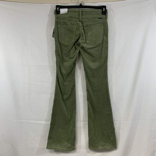 Women's Olive PacSun Corduroy Low-Rise Bootcut Jeans, Sz. 25 image number 2