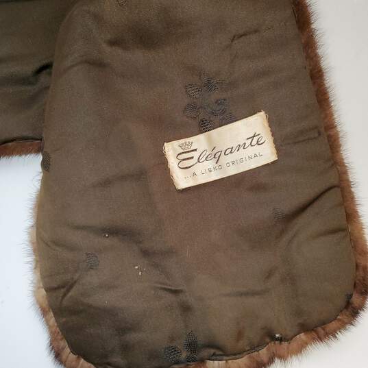 Elegante A Lisko Original Brown Mink Fur Jacket No Size Tag image number 3