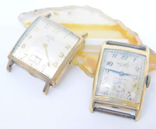 Vintage Elgin & Waltham Gold Filled & Plated Watches 33.8g image number 2