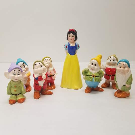 Snow White Seven Dwarfs Vintage Disney's Ceramic Figures image number 1