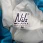 Nils Vintage Women's White & Blue Nylon Insulated Snow Suit Size 12 image number 4